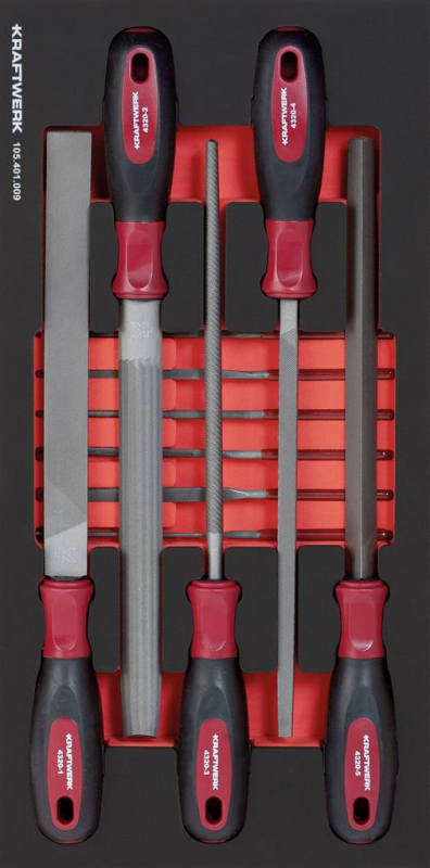 Kraftwerk Feilen Schaumstoffeinlage PRO Line 11-tlg.